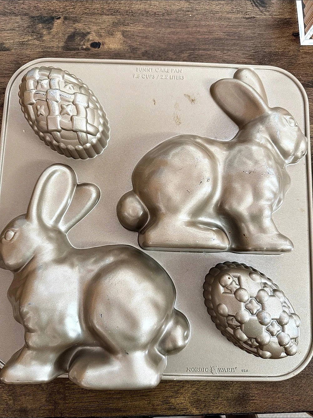 Nordic Ware Bunny Cake Pan Gold